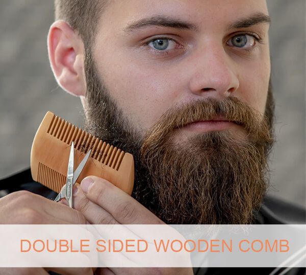 double sided wooden comb