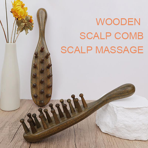wooden scalp comb
