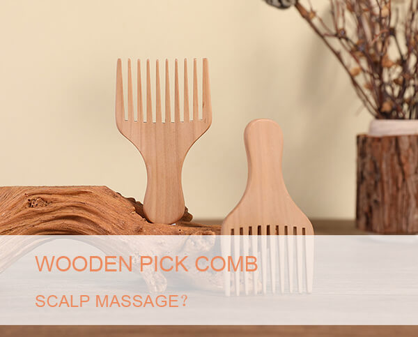 wooden pick comb