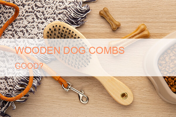 wooden dog comb