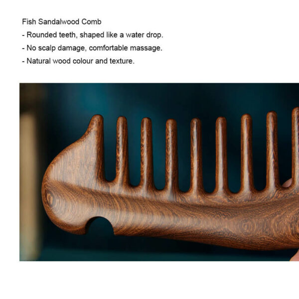 Fish Sandalwood Comb 2