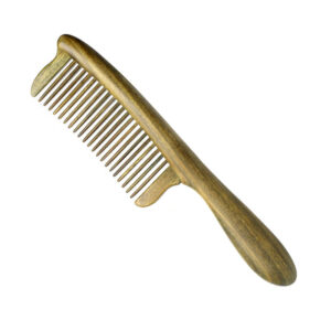 wide tooth wooden hair comb