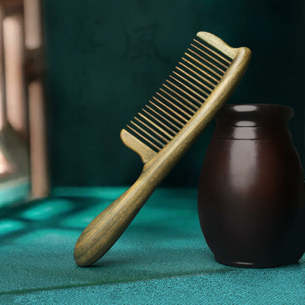 wide tooth wooden hair comb 5
