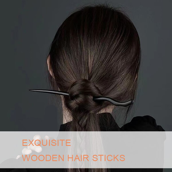 wooden hair sticks