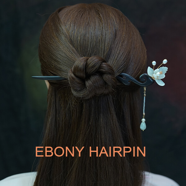 ebony hairpin