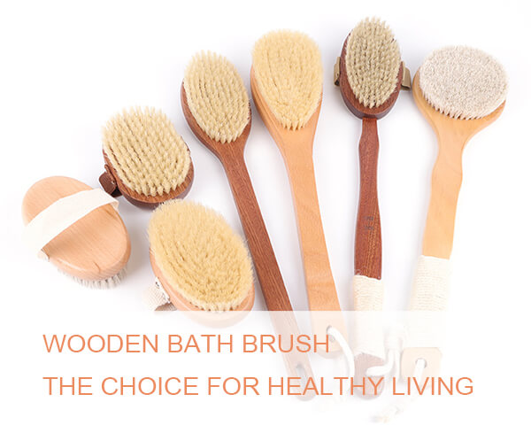 wooden bath brush