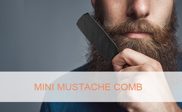 mini mustache comb