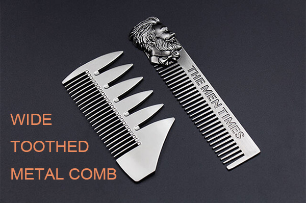 wide toothed metal comb