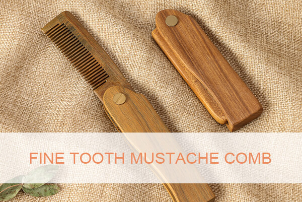 fine tooth mustache comb